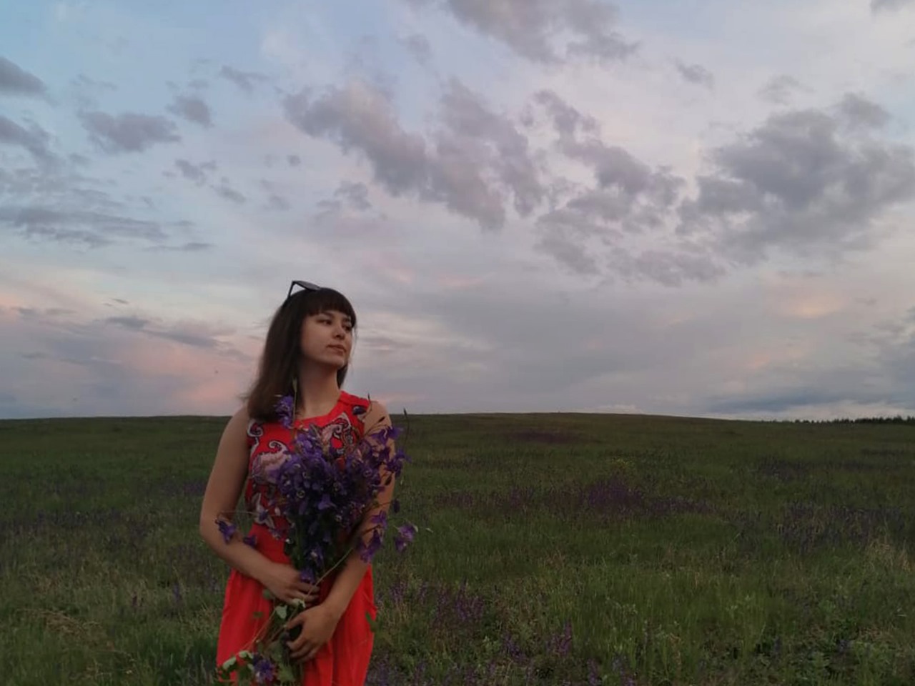 girl in the field